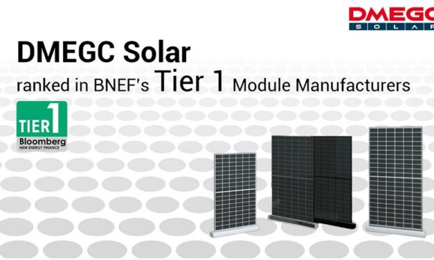DMEGC Solar est à nouveau classé dans la liste des fabricants de modules de Tiers 1 de BNEF