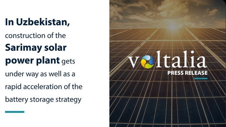 Voltalia lance la construction de la centrale solaire de Sarimay en Ouzbékistan