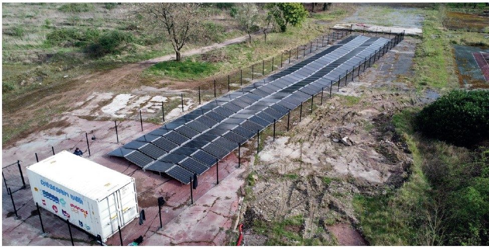 Inauguration de la 1e centrale solaire mobile à Lille Mont-de-Terre