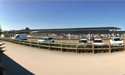 Le parking de l’hippodrome du Bouscat s’équipe d’ombrières photovoltaïques
