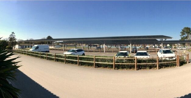 Le parking de l’hippodrome du Bouscat s’équipe d’ombrières photovoltaïques