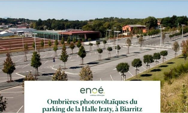 Enoé lance un financement participatif pour des ombrières photovoltaïques à Biarritz