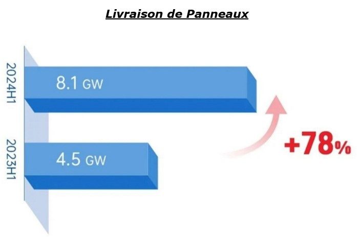 Les livraisons de modules photovoltaïques de DMEGC Solar ont bondi de 78% au 1er semestre