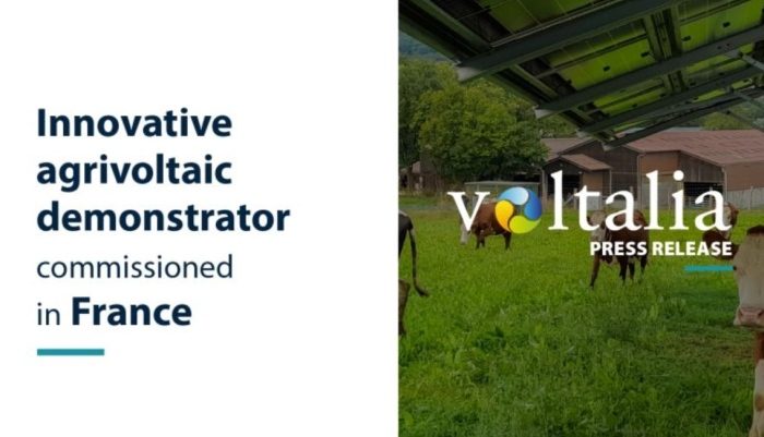 Voltalia met en service un démonstrateur agrivoltaïque