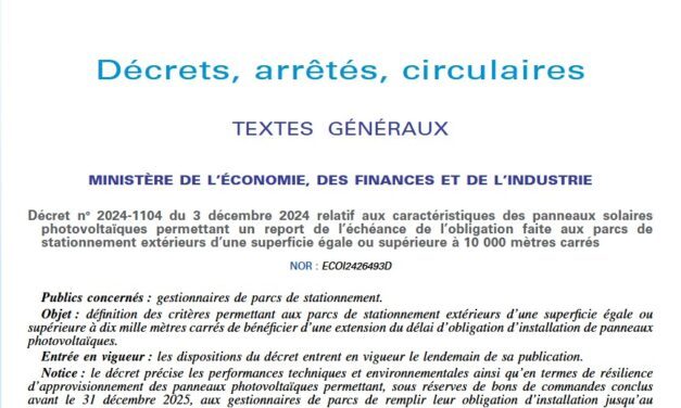 La grande distribution obtient un répit de 18 mois pour l’obligation de construire des ombrières PV