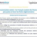 Autoconsommation solaire : les Français veulent des financements plus justes et lever les freins réglementaires