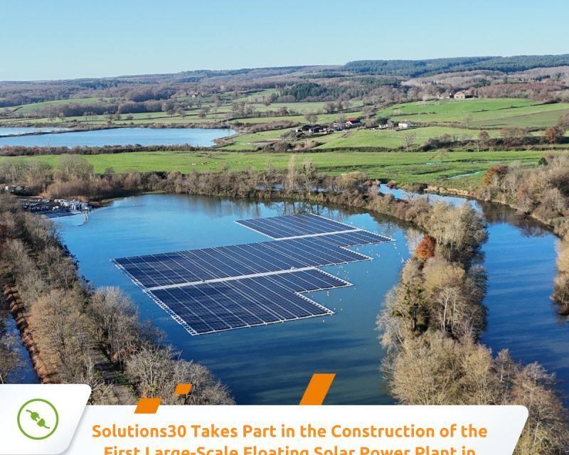 Solutions30 participe à la construction de la première centrale solaire flottante d’envergure en Bourgogne-Franche-Comté