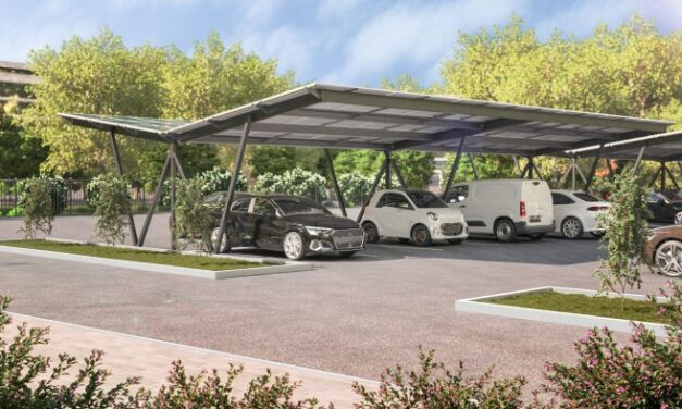 BayWa r.e. distribue les ombrières de parking de ManOrga Solar