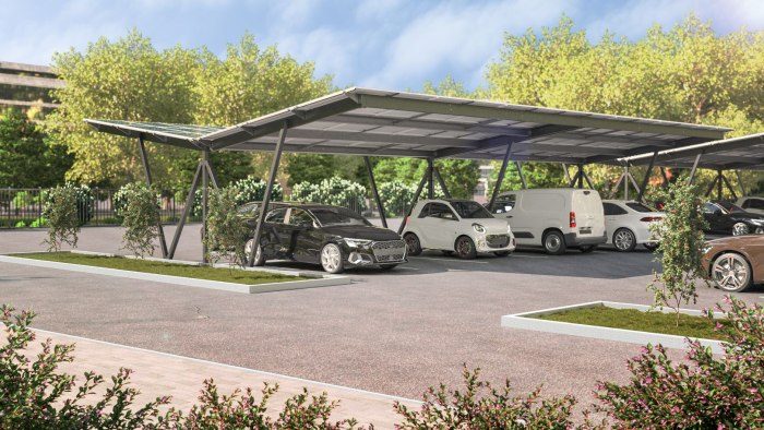 BayWa r.e. distribue les ombrières de parking de ManOrga Solar