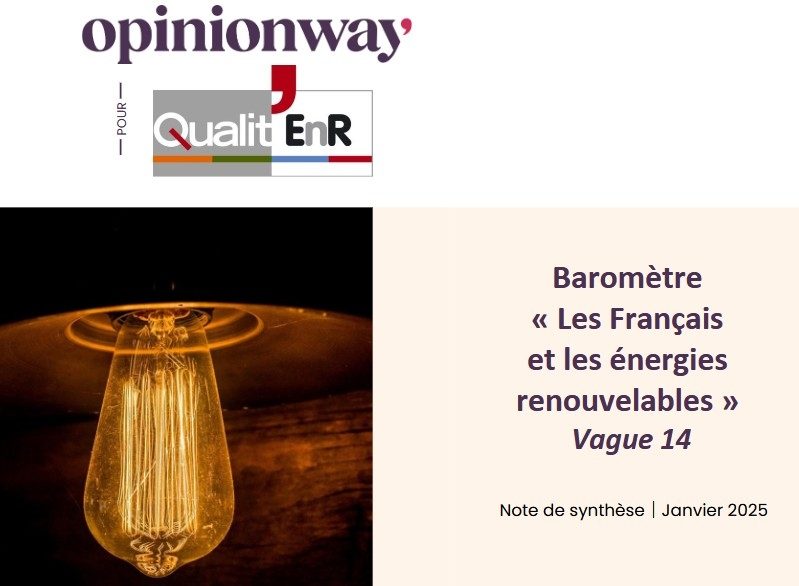 Baromètre Qualit’EnR – OpinionWay : près d’1 Français sur 2 est désormais équipé d’une solution EnR à son domicile